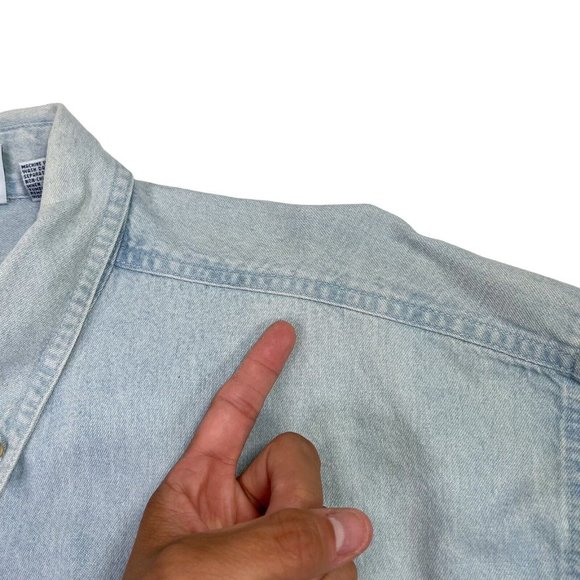 Vintage Blue Point Harley Davidson Button Down- Biker- Embroidered- Men’s XL - Picture 10 of 12